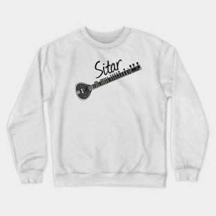 Sitar Player Sitarist Musician Crewneck Sweatshirt